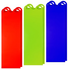 Foilswirl 6 Pieces Snow Sled Flexible Flying Carpet Winter Roll up 54" Beach Sled for Sand Lightweight High Speed Slides for Snow Portable Sledding Equipment Adults Snowboard, Blue, Red, Green