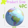 Inflatable Earth Globe, 4 Pieces, Geography World Map, Inflatable, Inflatable