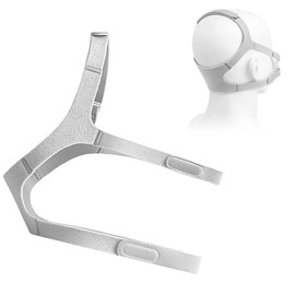 Standard Headgear for Amara View with Magnet Buckles - Replacement Headgear Straps Standard for Amara View with Soft Material & Strong Vel-cro, Supplies by AirSmart, Medium