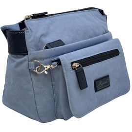 Spirit - Unisex Lightweight Waterproof Crossbody Bag - Small Shoulder Bag with Multiple Pockets Travel Essentials with Adjustable Strap - 24.5cm W x 19.5cm H x 10cm D - Includes a Zip-Around