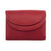 Genuine Leather Mini Purse Changing Purse Holiday Purse Red, cherry,