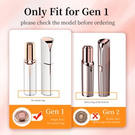 Hair Remover Replacement Heads Compatible with Finishing Touch Flawless Facial Hair Removal Tool for Women, Facial Hair Remover Replacement Heads for Generation 1, 4 Count, Rose Gold
