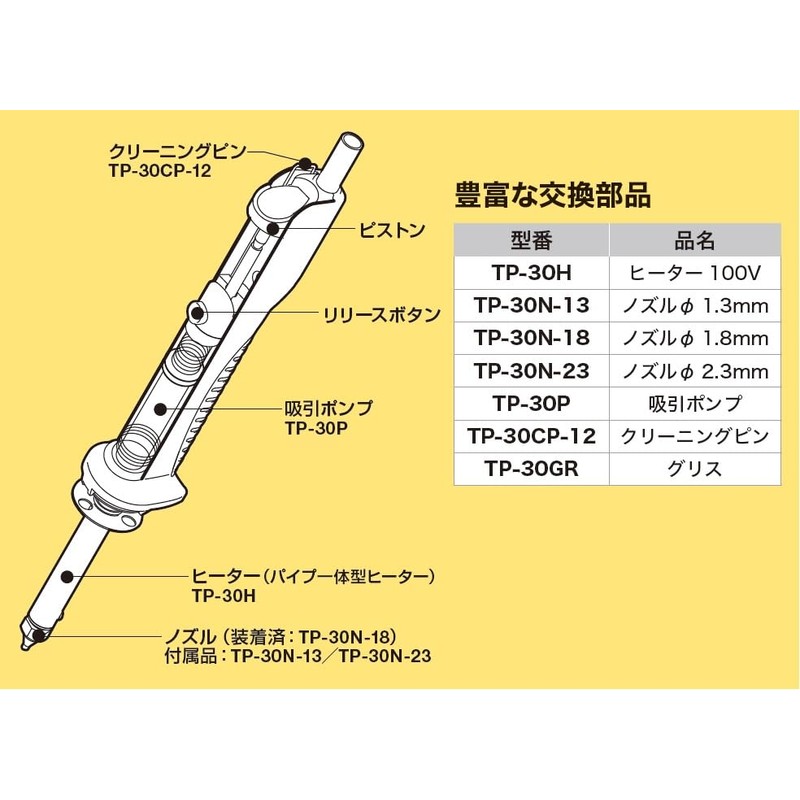 Taiyo Electric Sangyo (Goot) Heated Type Solder Suction Device with