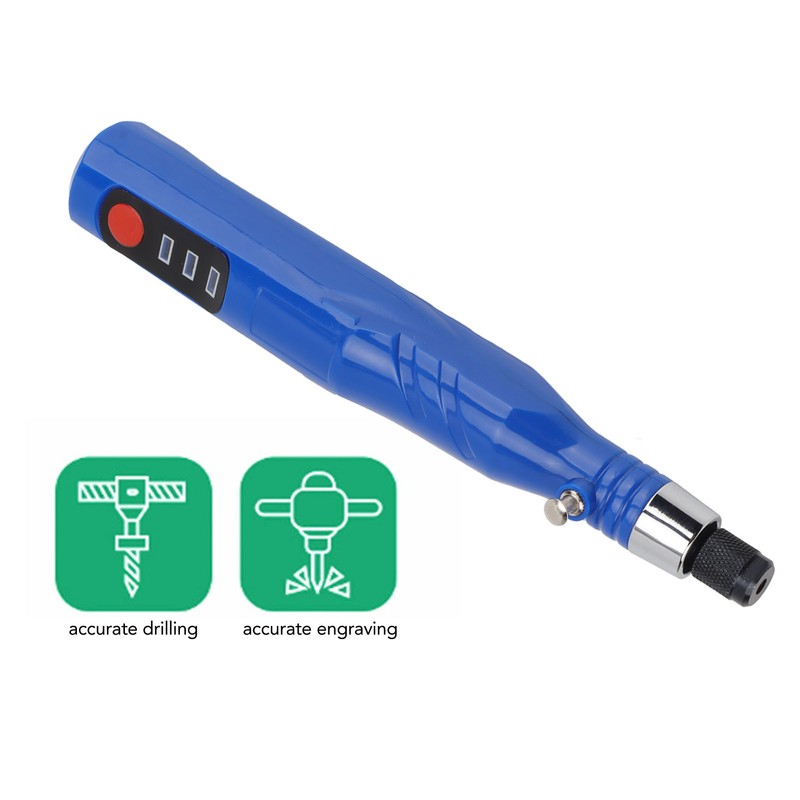 Electric Engraving Pen USB Charging 3 Adjustable Speed Cordless ABS