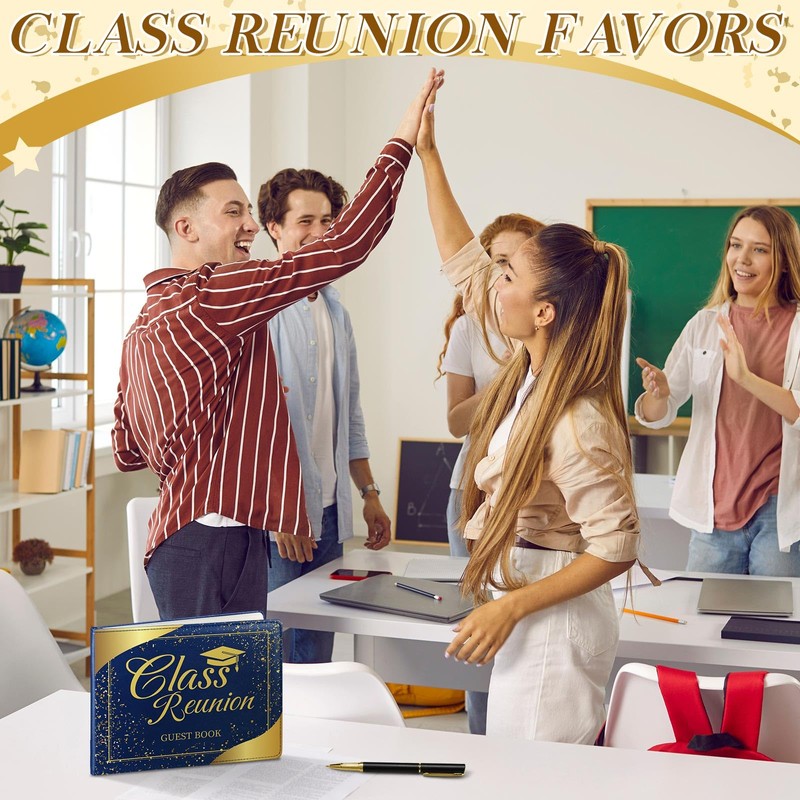 Patelai Class Reunion Guest Book with Pen Gathering Keepsake Decorations
