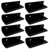 SHTCSZBA Vinyl Record Shelf Wall Mount, 8 Pack, Black, Acrylic,