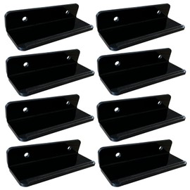 SHTCSZBA Vinyl Record Shelf Wall Mount, 8 Pack, Black, Acrylic, Storage Rack