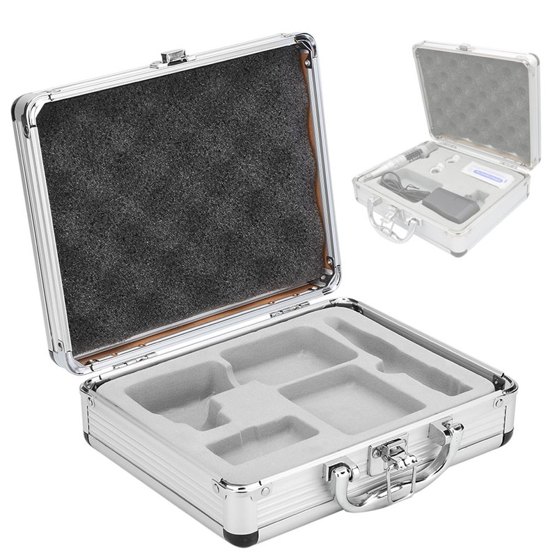 Tattoo Carrying Case Machine Storage Box Lock Padded Box Organizer