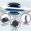 8Pieces Universal 3D Carbon Fiber Auto Door Handle Scratch Protection