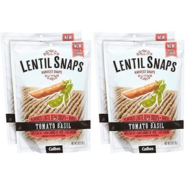 Calbee Lentil Snaps - Tomato Basil - 3 OZ - 4 Pack