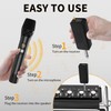 Wireless Microphones, Professional UHF Metal Dual Handheld Cordless Dynamic Mic