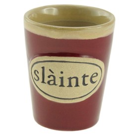 Glen Appin of Scotland Slainte Stoneware Shot Cup - Red PT3015-RED