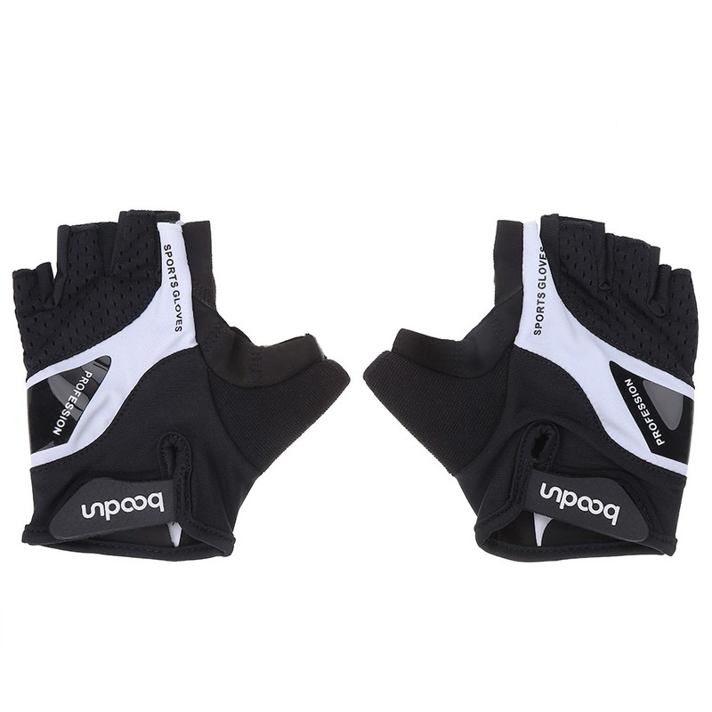 BOODUN 1 Pair Unisex Mountain Bike Breathable Half Finger Gloves
