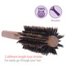 PERFEHAIR Boar Bristle Round Hair Brush for Blow Drying, 2
