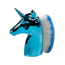 minkissy Unicorn Makeup Brush Set Foundation Brush for Women Soft Blue Handle Professional Cosmetics Powder Blush Applicator for Travel and Everyday Use