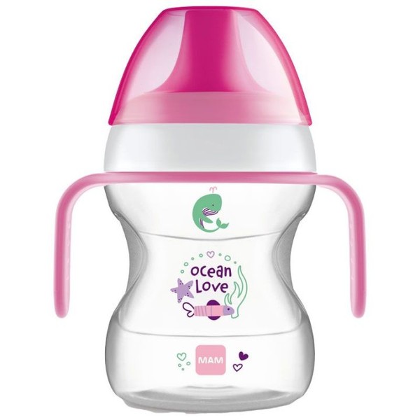 Mam Diversification Tasse d'Apprentissage 190 ml +6 mois, Pink