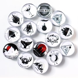 Cosylove Pack of 16 Fridge Magnets, Crystal Glass Fridge Magnets for Office Cabinets, Whiteboards, Photos, Beautiful Decorative Magnets for Home Decoration (Flower Arm)