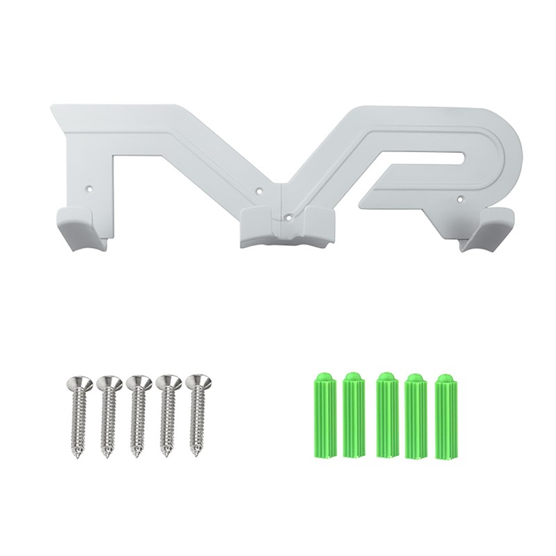 VR Headset and Controller Wall Mount Storage Stand Hook (White)