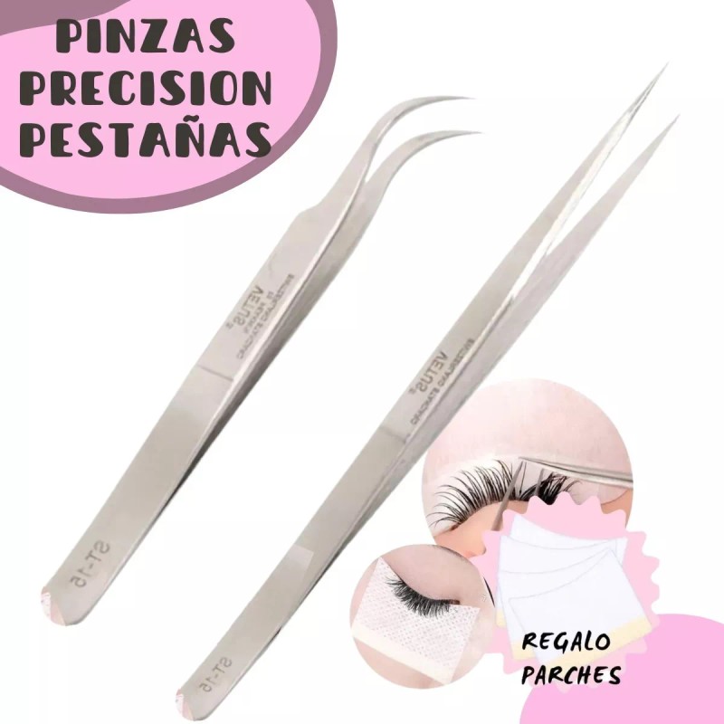Vetus Pinzas Precision Pestañas Acero Vetus Esd-11 Y Esd-15