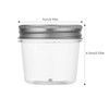 Naivees Plastic Mason Jars 4 Ounce Clear Storage Containers with