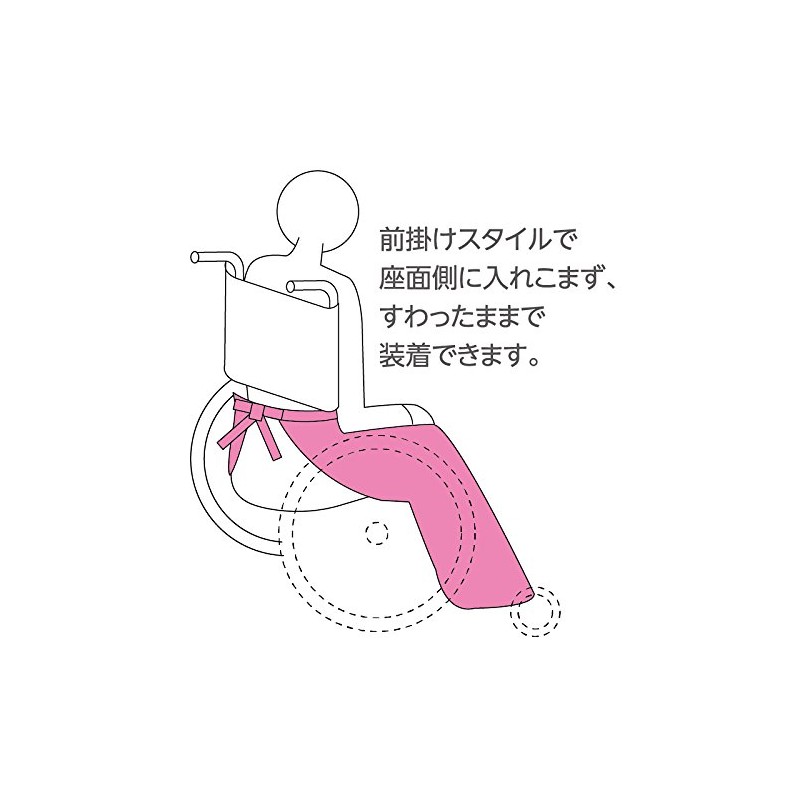 Angel Wheelchair Raincoat Care Rain Separate Type Undercoat Only Blue