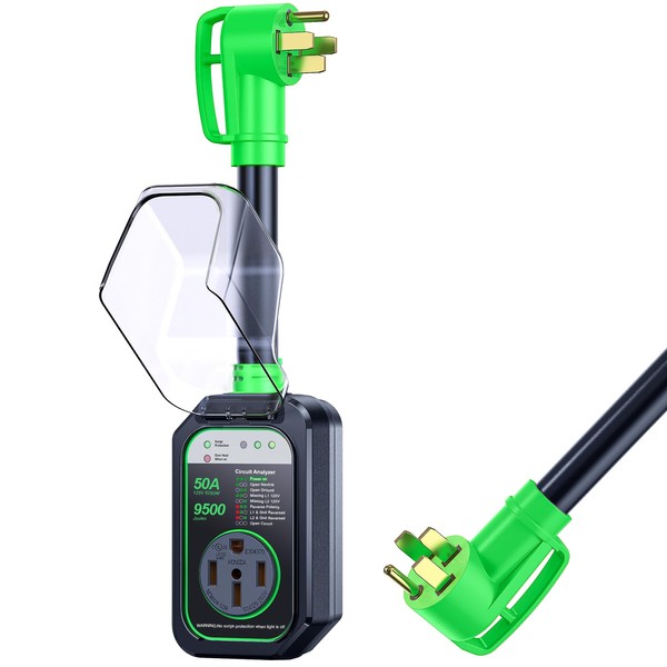 GEARGO RV Surge Protector 50 Amp RV Circuit Analyzer Surge