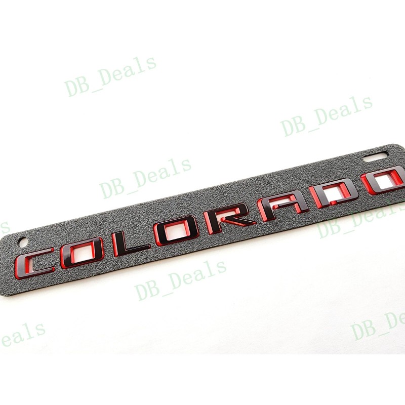 Colorado 4PCS Gloss Black Red Door Rear Colorado ZR2 Emblems