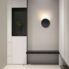 YXTSIMV LED Wall Sconce Indoor Modern Lighting Minimalist Hardwired Wall Mount Light Arc Stairwell Lighting for Living Room Bedroom Hallway Corridor Conservatory Warm White 3000K