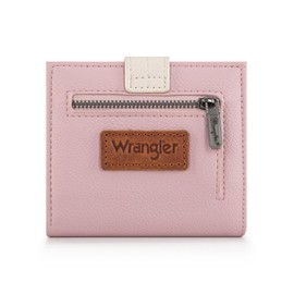 Montana West X Wrangler Small Wallets for Women Ladies Girls RFID Minimalist Card Holder Billfold Thin Cash Wallet with Zipper Coin Pocket
