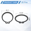 sourcing map 20Pcs 1" Internal Retaining Ring Circlip, 65 Mn