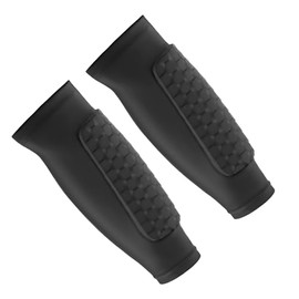 Shindefender Shin Guards Pads, Honeycomb Compression Sleeve Football Shin Guards for Boys, Teenagers and Adults Lightweight black 1