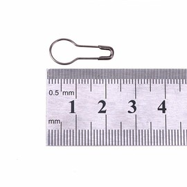 SagaSave 100 Pieces Metal Gourd Safety Pins Calabash Bulb Hooks for Knitting Locking Crafting Marking,Mutilcolour