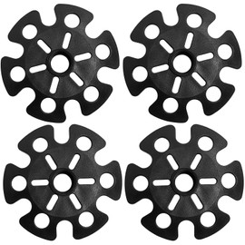 Set of 4 Hiking Pole Baskets, Non-Slip Snow Plates for Hiking Poles, Universal, Rubber Trekking Pole Tips with Thread, Protection for Hiking Pole Tips, Walking Poles, Rubber Buffer for All Floors (15