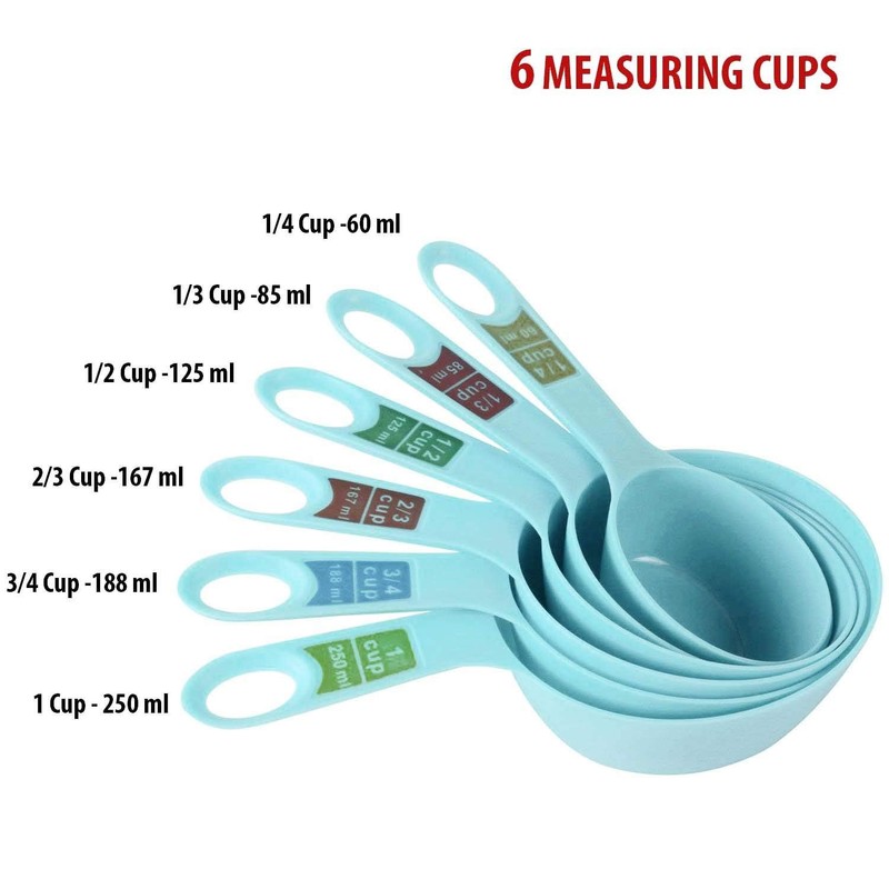 Accessorize Kingdom Kitchen Measuring Set of 12 Piece Cups and