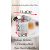 Stainless Steel Reusable Coffee Filter – Paperless Pour Over Dripper,
