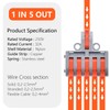 XALXMAW 10Pcs Lever Wire Connectors, 1 in 5 Out DIY