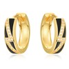Dreamboat Hoop Earrings for Men Women 925 Sterling Silver Gold