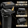 1-Pack Foil Head Compatible with Manscaped Chairman PRO
