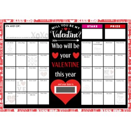 Totally Bonkers - Valentines Day Fundraising Scratch Cards - 40 Square - A5 (148x210mm) - 5 Pack - TB0125 - Blind Card