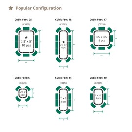 Vego garden Aluzinc Raised Garden Bed Kits, 17" Tall 6 in 1 Modular Metal Raised Planter Bed for Vegetables Flowers Patio Ground Planter Box-Modern Gray