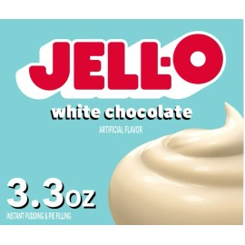 JELL-O Jello WHITE CHOCOLATE Instant Pudding & Pie Filling Dessert Mix 3.3oz Box
