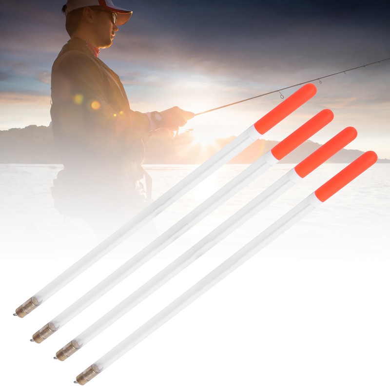 10 pcs Durable Plastic Fishing Floats Bobber Stick Tube Multi