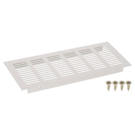 sourcing map 1Pcs Rectangle Ventilation Grille Aluminum Alloy Mesh Air Vent Covers, 250x100mm