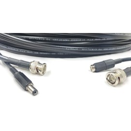 Custom Cable Connection 175 Foot CCTV Camera Video Cable with BNC and 2.1mm Power Cord Extension Assembled 108970-175
