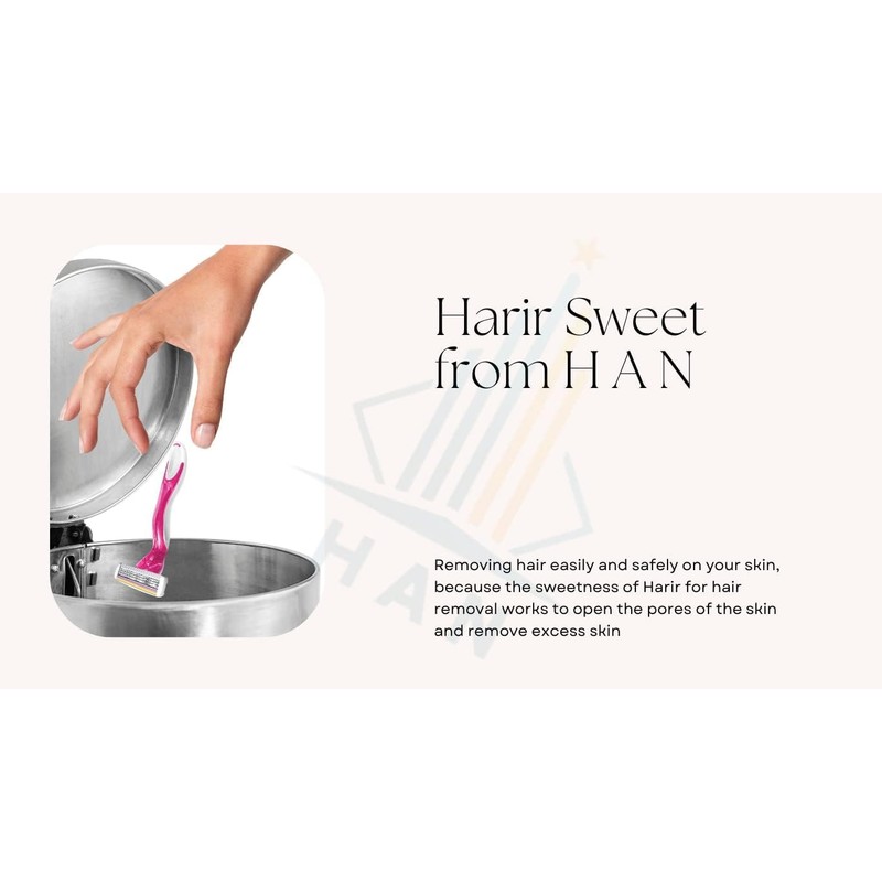 Harir Sweet Packets Sugaring Sugar Wax Hair Removal 100% Natural