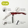 True Brands TrueTap Double Hinged Waiters Corkscrew, Top-notch Stainless Steel