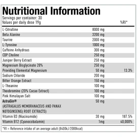 Per4m Pre Workout Powder 570g | Intense Pump, Sustained Energy and Mental Focus | with L-Citrulline, Beta Alanine & Caffeine with Added Hydration (Cola Bottle)