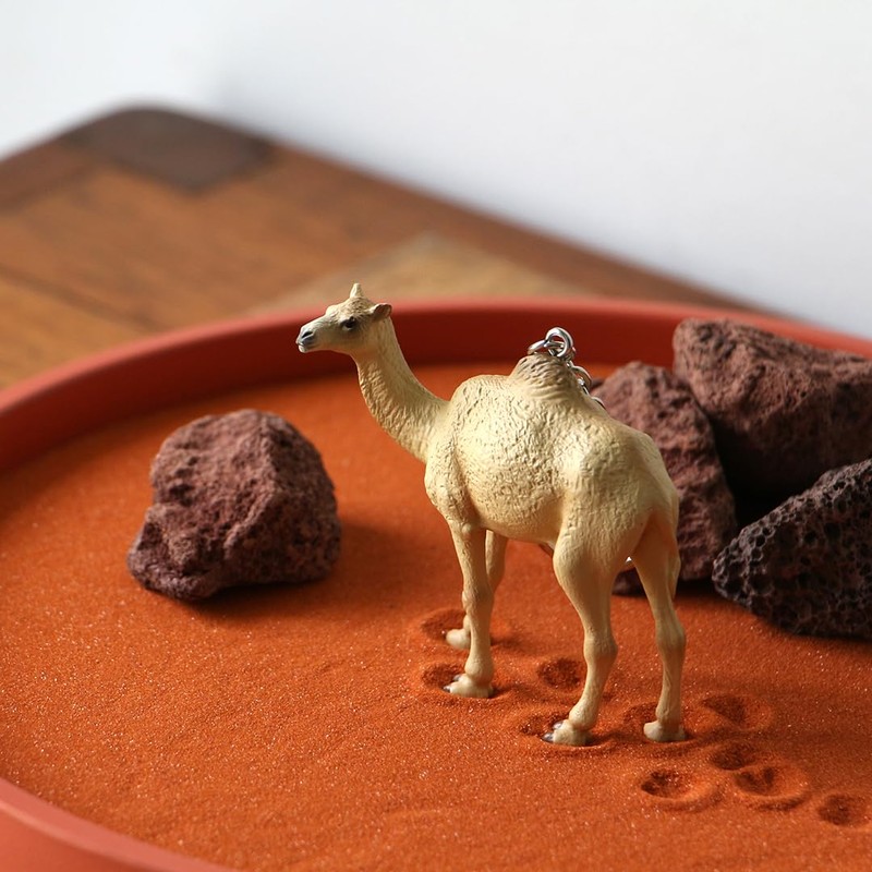 [Detail] Science and Nature Animal Key Ring Animal Keyring Camel