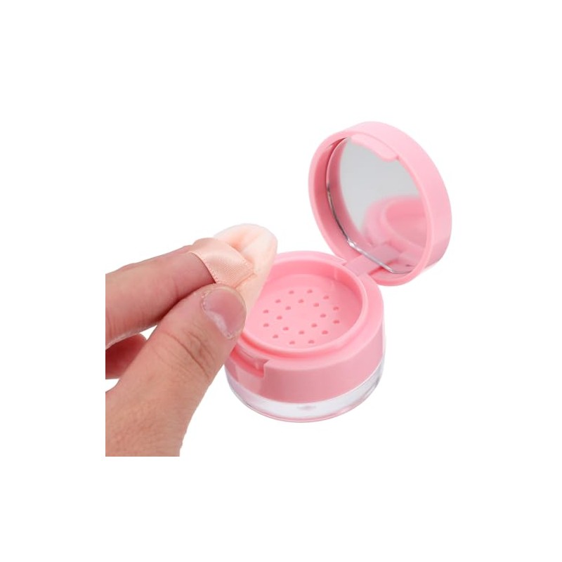 Beaupretty Estuche Maquillaje Mini Espejo Caja Polvo Suelto Portátil Viajes