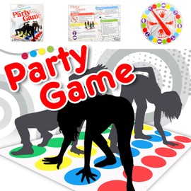 Ainvliya Twisting Game for Kids Adults, Funny Children Balance Floor Mat Game with Spinner, Classic Floor Play Mat Board Garden Games for Ages 6 and Up Family Team Puzzle Party Toy Game Indoor Outdoor